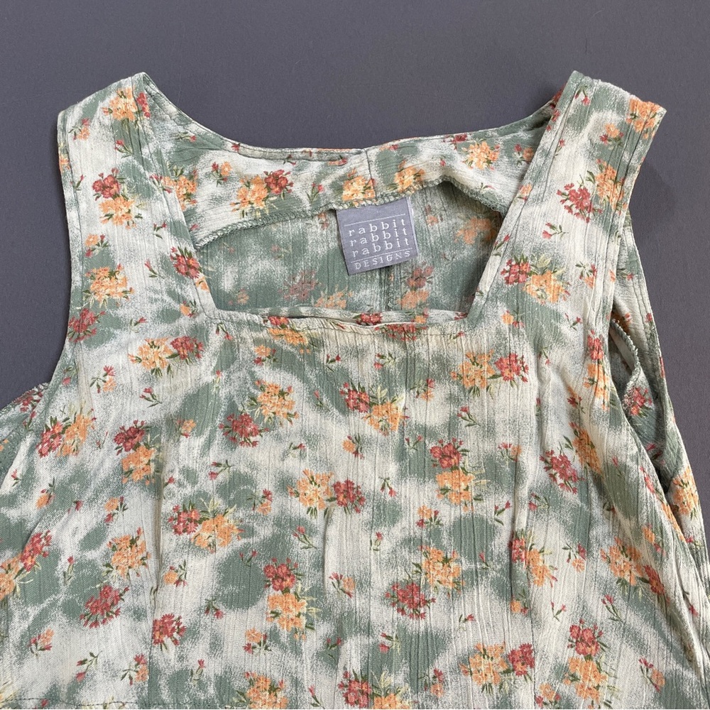 Rabbit Rabbit Rabbit Floral Maxi Dress - Green and Orange - Picture 5 of 11
